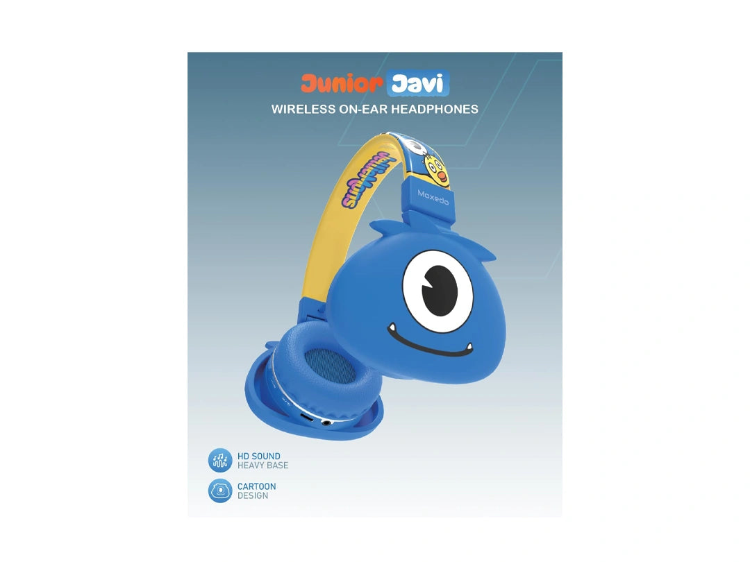 Moxedo Junior Wireless On-Ear Headphones for Kids - Junior Javi in Qatar Moxedo Junior Wireless On-Ear Headphones for Kids - Junior Javi in Qatar